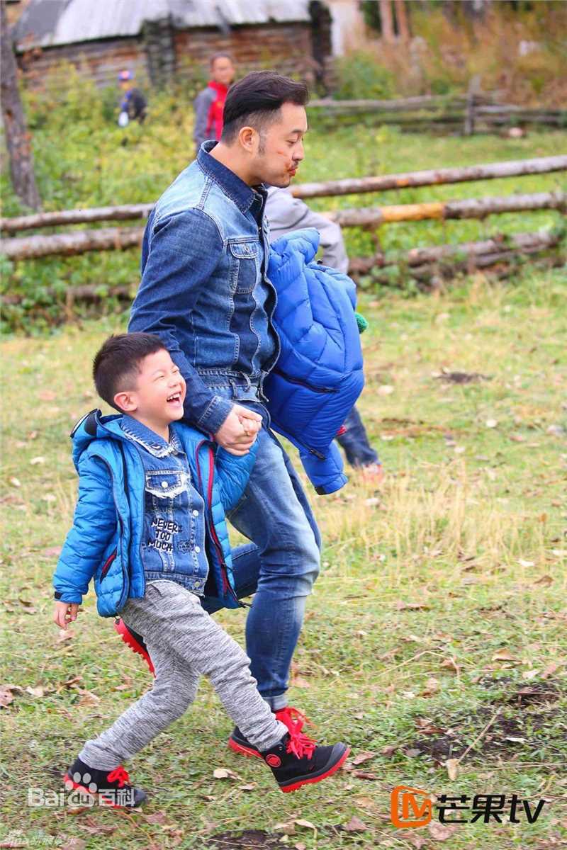 沙溢综艺爸爸去哪儿前后照片