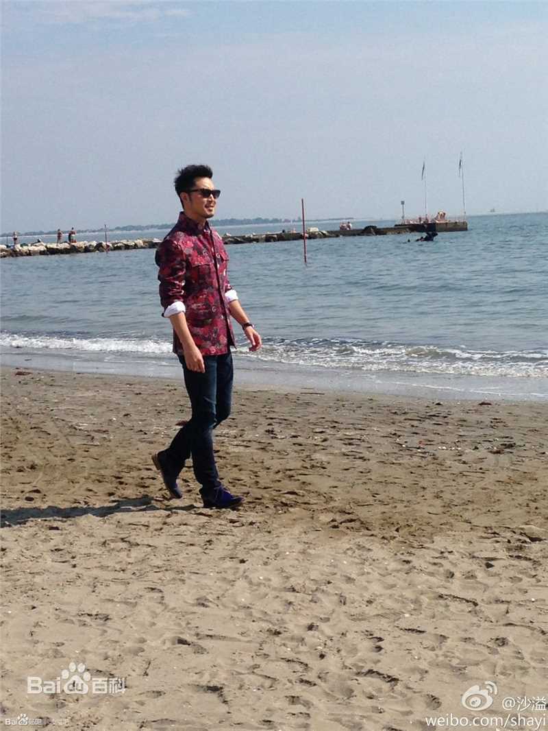 沙溢2014威尼斯电影节之行前后照片