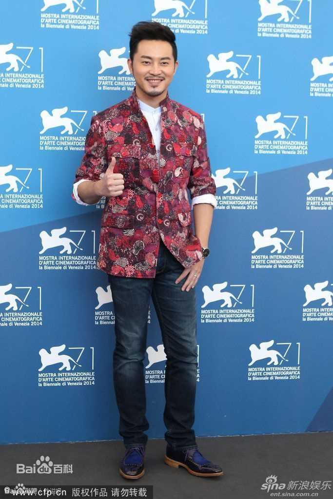 沙溢2014威尼斯电影节之行前后照片