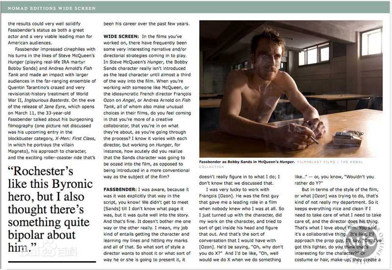 最全迈克尔·法斯宾德(Michael Fasender)精彩图册