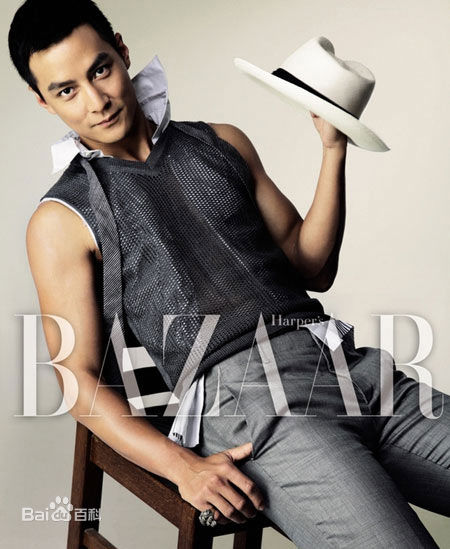 吴彦祖(Daniel Wu)时尚芭莎前后照片