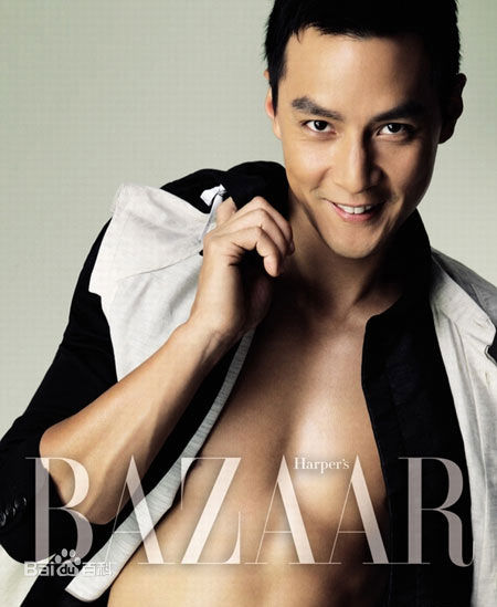 吴彦祖(Daniel Wu)时尚芭莎前后照片