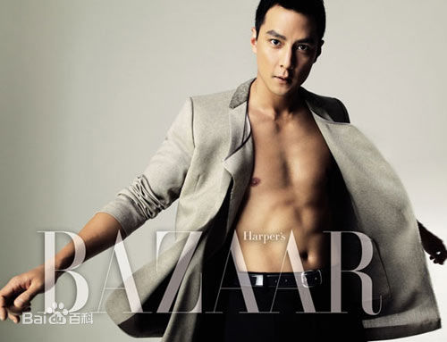 吴彦祖(Daniel Wu)时尚芭莎前后照片
