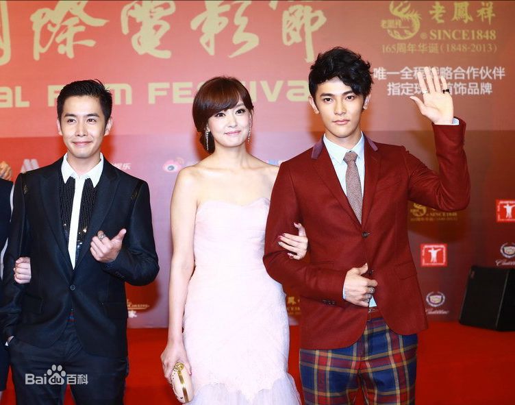 周奇奇汪东城上海国际电影节红毯照图册