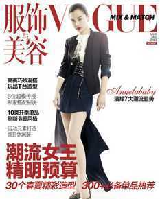 杨颖(Angelababy)Vogue前后照片