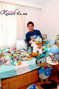 阮兆祥(Louis Yuen)马国明与唐老鸭前后照片