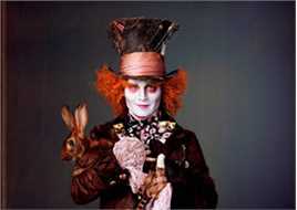 最全约翰尼·德普(Johnny Depp)在《爱丽丝梦游仙境》饰 疯帽子中的壁纸