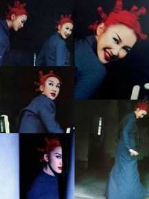 李玟(CoCo Lee)索尼唱片专辑造型前后照片