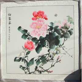 王雪(Elaine)国画作品前后照片