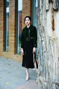 崔心心深秋街拍素颜照相册