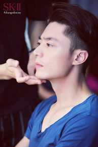 霍建华(Wallace Huo)SK-II拍摄花絮前后照片