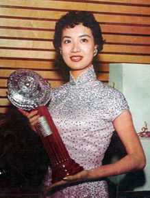 尤敏·获奖时刻前后照片