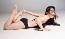 足球宝贝孟茜泳装