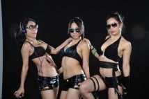 最新CBA篮球宝贝三巨头,霹雳娇娃组合展性感壁纸