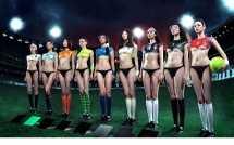 特别专辑足球宝贝人体彩绘诱人图片图片