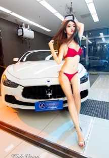 最新性感美女妍星情迷玛莎拉蒂壁纸