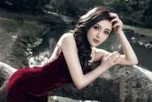 最全大胸美女高兮妍红裙性感诱人相册