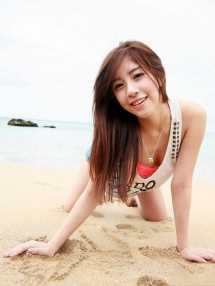 精选尖叫妹辜莞允海边性感图册