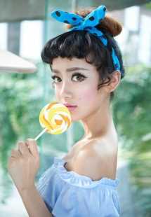 特别专辑美女模特喻曦俏皮可爱美美哒图片