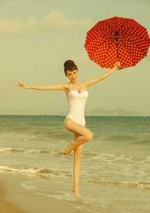 高清海边舞蹈的芭蕾女孩图集