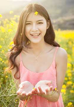 优质清纯阳光邻家小妹油菜花田中甜美相册