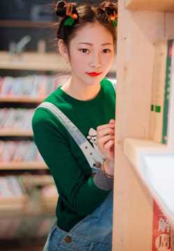 鹿角少女图书馆清纯唯美图片合集