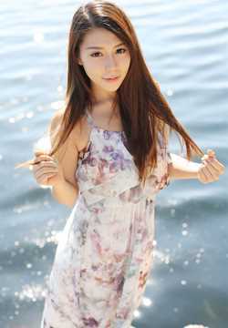 高清长裙美女嘉宝贝儿海边清纯唯美外拍图集