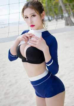 魅妍社宅男女神于姬Una沙滩丰臀波涛美照