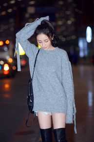 姚笛(Yao Di)机场look前后照片