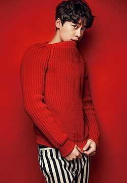 李易峰红色毛衣展时尚型男范