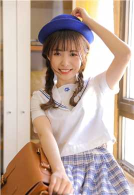 高清清秀可爱的双马尾小萝莉俏皮萌白酱清纯女生照片图集