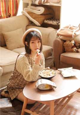 短发美女萝莉文艺美少女居家优雅乖巧清纯