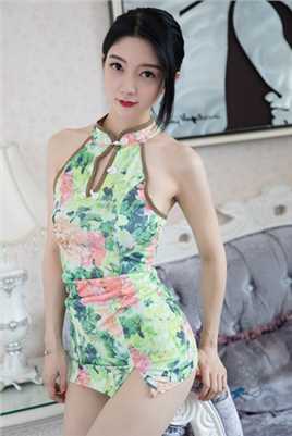 高清肉色袜子美女超短款旗袍高贵性感拍摄照图集