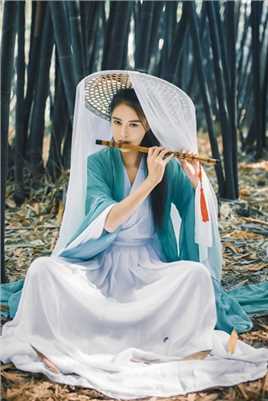 优质古装仙侠美女长裙仙女温柔户外摄影相册