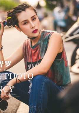 优质酷炫的雷鬼头脏辫少女个性街拍时尚图片图片