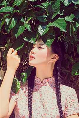 最全民国旗袍美女户外清新壁纸