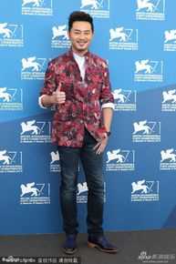 沙溢2014威尼斯电影节之行前后照片